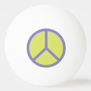 Farbige Peace Sign Custom Tischtennisbälle Tischtennisball