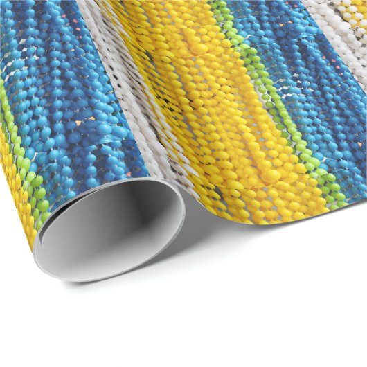 Farbige Perlen Geschenkpapier (Rolleneckpunkt)