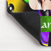 Farbige personalisierte abstrakte Fotovorlage Mousepad (Ecke)