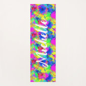 Farbige Personalisierte Gefärbte Krawatte Yogamatte (Vorderseite)