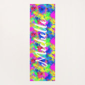 Farbige Personalisierte Gefärbte Krawatte Yogamatte (Rückseite)