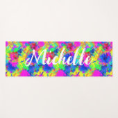 Farbige Personalisierte Gefärbte Krawatte Yogamatte (Vorderseite (Horizontal))