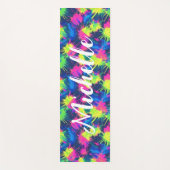 Farbige Personalisierte Gefärbte Krawatte Yogamatte (Vorderseite)