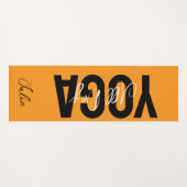 Farbige personalisierte Namens-Yogamatte Yogamatte (Vorderseite (Horizontal))