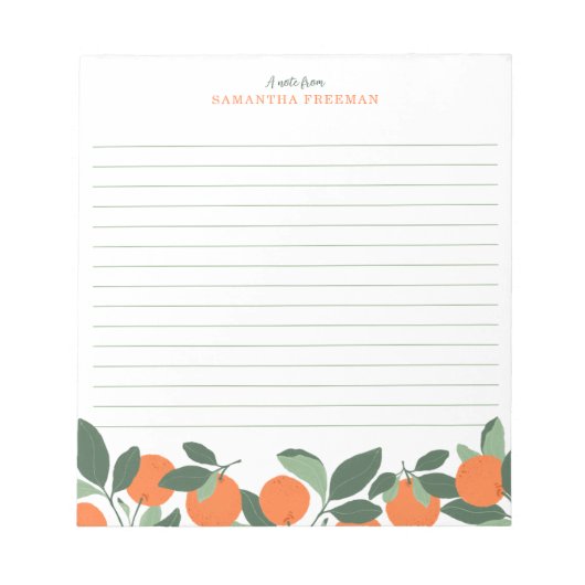 Farbige Personalisierte Regenbogenbezeichnung Note Notizblock (Vorderseite)