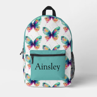 Farbige personalisierte Schultasche, Kinder süß Bedruckter Rucksack