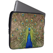 Farbige Pfauendruckbuchse Laptopschutzhülle (Vorne Rechts)