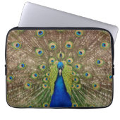 Farbige Pfauendruckbuchse Laptopschutzhülle (Vorderseite)