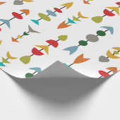Farbige Pfeile Geschenkpapier (Ecke)