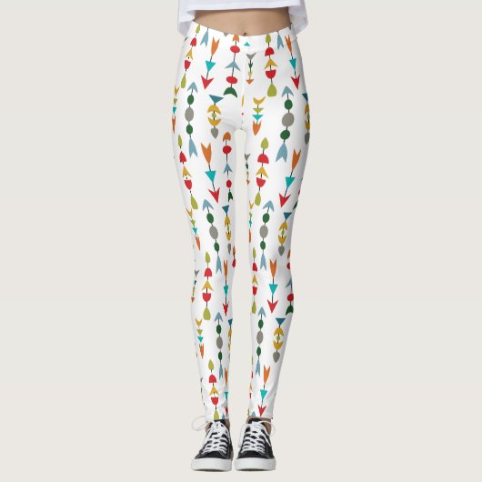 Farbige Pfeile Leggings (Vorderseite)