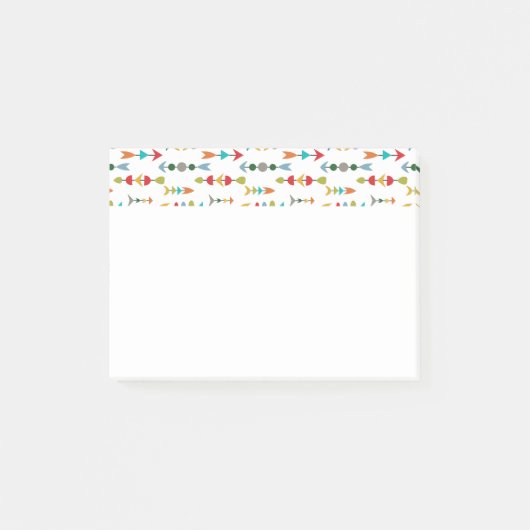 Farbige Pfeile Post-it Klebezettel (Vorderseite)