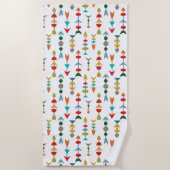 Farbige Pfeile Strandtuch (Vorderseite)