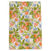 Farbige Pfirsiche mit Blume Mittlere Geschenktüte (Rückseite)