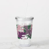 Farbige Pflanze Acryltrinkbecher (Rückseite)