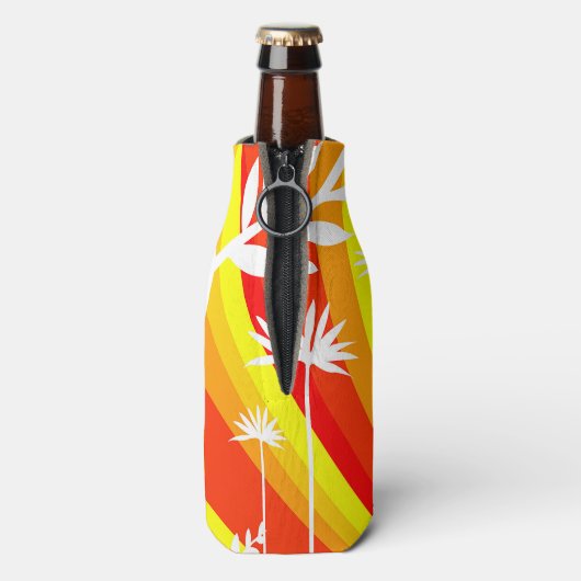 Farbige Pflanze Flaschenkühler (Flasche Rückseite)