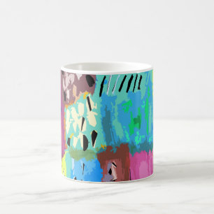 Farbige Pflaster Kaffeetasse