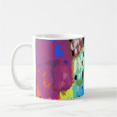 Farbige Pflaster Kaffeetasse (Links)