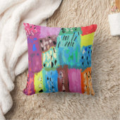 Farbige Pflaster Kissen (Decke)