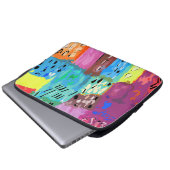 Farbige Pflaster Laptopschutzhülle (Vorne Knopf)