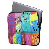 Farbige Pflaster Laptopschutzhülle (Vorderseite Links)