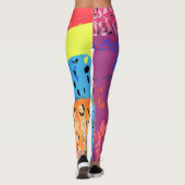 Farbige Pflaster Leggings (Rückseite)