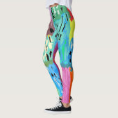 Farbige Pflaster Leggings (Links)