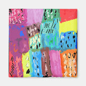 Farbige Pflaster Magnet (Vorne)