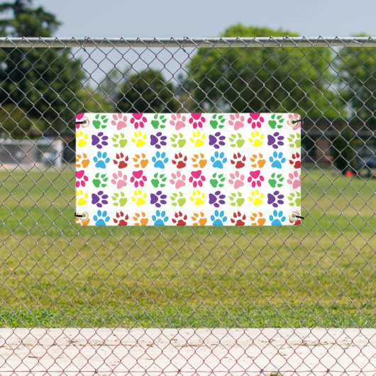 Farbige Pfoten, Hundepfoten, Katzenpaws Banner (Insitu)