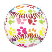 Farbige Pfoten, Hundepfoten, Katzenpaws Baseball (Vorderseite)