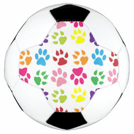 Farbige Pfoten, Hundepfoten, Katzenpaws Fußball