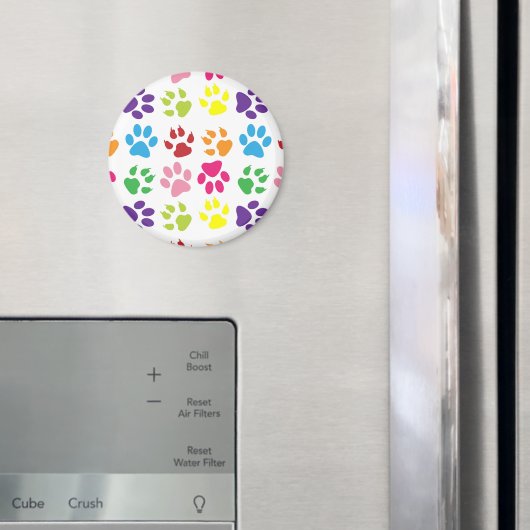 Farbige Pfoten, Hundepfoten, Katzenpaws Magnet (In Situ (Kühlschrank))