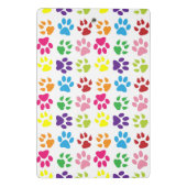 Farbige Pfoten, Hundepfoten, Katzenpaws Mini Klemmbrett (Rückseite)