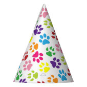 Farbige Pfoten, Hundepfoten, Katzenpaws Partyhütchen (Links)