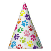 Farbige Pfoten, Hundepfoten, Katzenpaws Partyhütchen (Rechts)