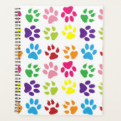 Farbige Pfoten, Hundepfoten, Katzenpaws Planer (Vorderseite)