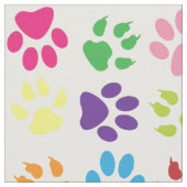 Farbige Pfoten, Hundepfoten, Katzenpaws Stoff (Nahaufnahme)