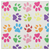 Farbige Pfoten, Hundepfoten, Katzenpaws Stoff (Muster)