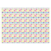 Farbige Pfoten, Hundepfoten, Katzenpaws Tischdecke (Vorderseite (Horizontal))