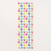 Farbige Pfoten, Hundepfoten, Katzenpaws Yogamatte (Rückseite)