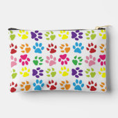 Farbige Pfoten, Hundepfoten, Katzenpaws Zubehörtasche (Rückseite)