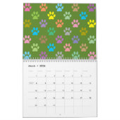 Farbige Pfoten Kalender (Mär 2026)