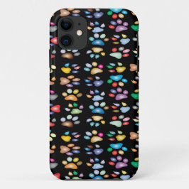 Farbige Pfotendrucke Case-Mate iPhone Hülle