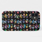 Farbige Pfotendrucke Case-Mate iPhone Hülle (Rückseite (Horizontal))