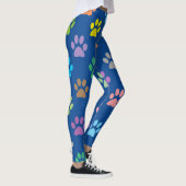 Farbige Pfotenmuster Leggings (Rechts)