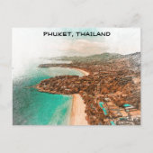 Farbige Phuket Thailand Küstensicht Postkarte (Vorderseite)