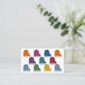 Farbige Pianos Business Cards Visitenkarte (Stehend Vorderseite)