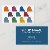 Farbige Pianos Business Cards Visitenkarte (Vorne/Hinten)