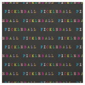 Farbige Pickleball-Schrift schwarz Stoff (Muster)