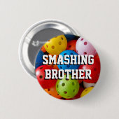 Farbige Pickleballs Button (Vorne & Hinten)