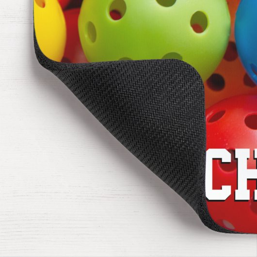 Farbige Pickleballs Mousepad (Ecke)